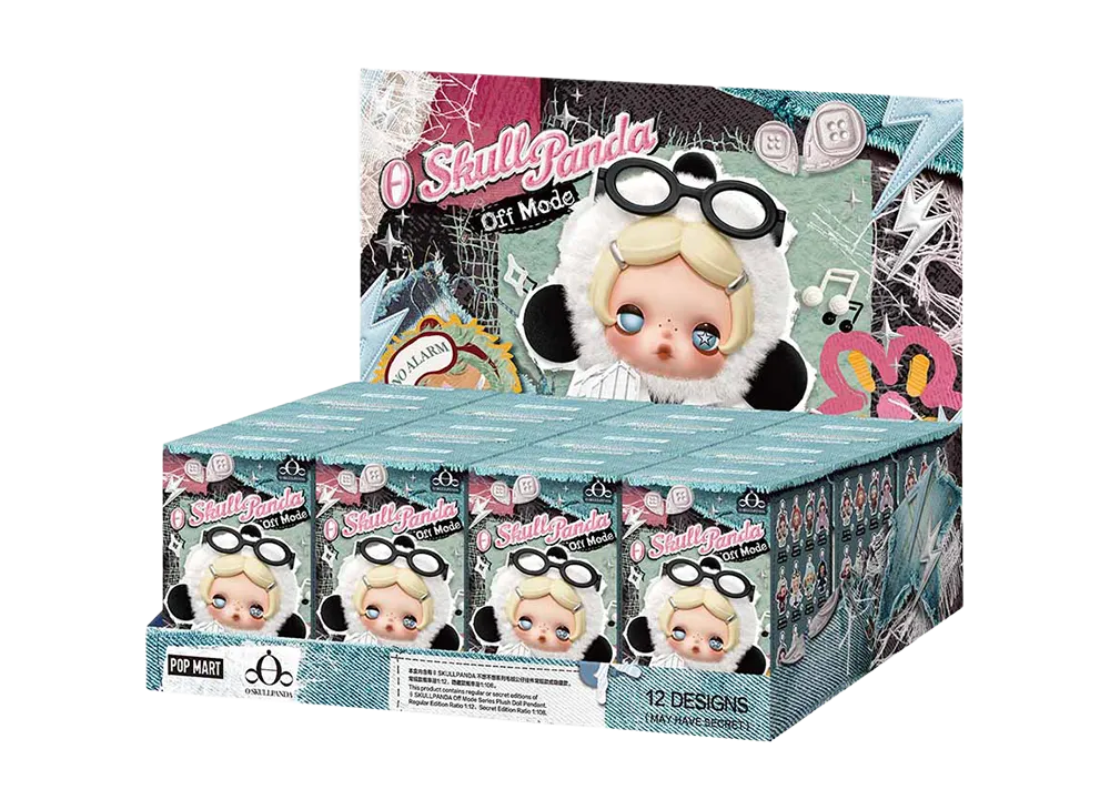 POP MART θ SKULLPANDA Off Mode Series Plush Doll Pendant [Assortment Box]