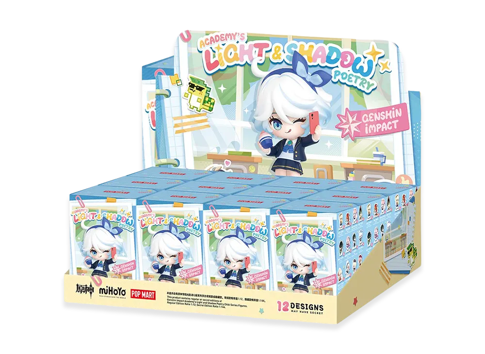 POP MART Genshin Impact Academy's Light and Shadow Poetry Chibi Series Figures [Assortment Box]