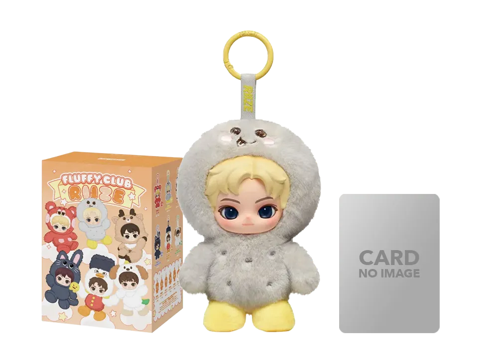 POP MART RIIZE Fluffy Club Series Vinyl Plush Doll Pendant Fluffy SONGYONGDOLI