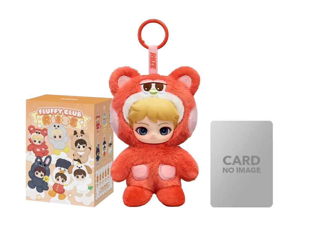 POP MART RIIZE Fluffy Club Series Vinyl Plush Doll Pendant Fluffy RIZUKO