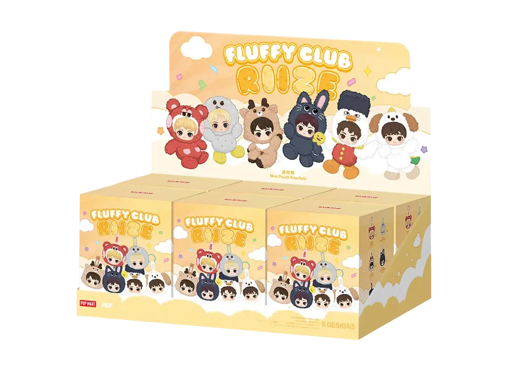 POP MART RIIZE Fluffy Club Series Mini Pouch Keychain [Assortment Box]