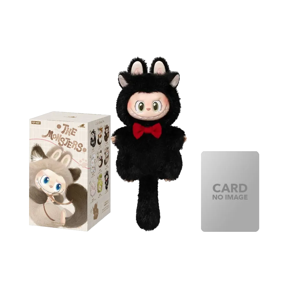 POP MART THE MONSTERS (LABUBU) CAT MODE ON SERIES - Vinyl Plush Pendant Midnight Kitty