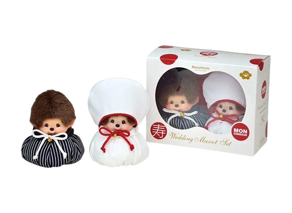 Sekiguchi Monchhichi Wedding Mascot Set (Japanese Style)