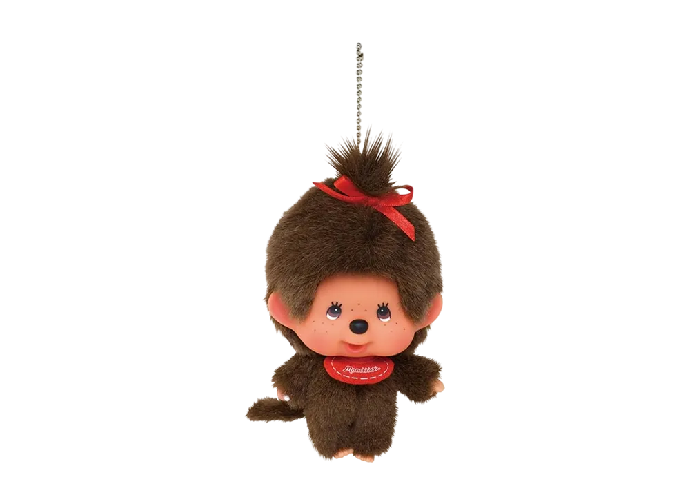 Sekiguchi Kao-deka Monchhichi Keychain Girl