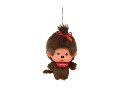 Sekiguchi Kao-deka Monchhichi Keychain Girl