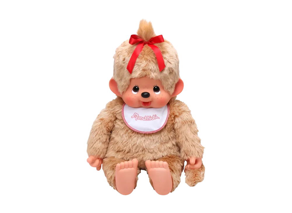 Sekiguchi "Premium Standard" Monchhichi 2L Size Beige Girl
