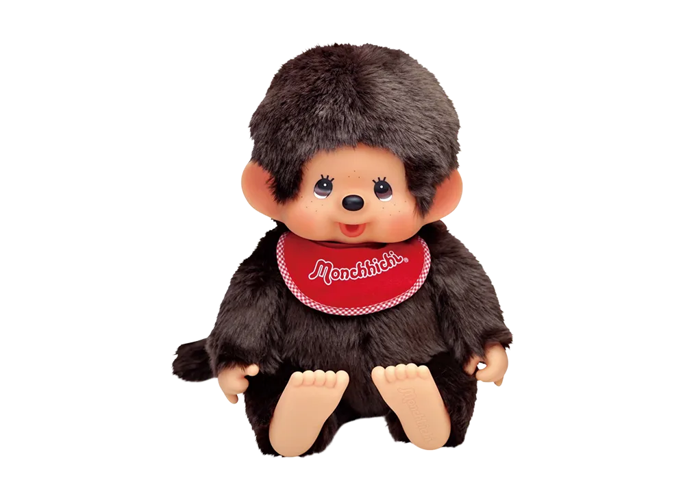 Sekiguchi "Premium Standard" Soft Monchhichi Brown L Size Boy