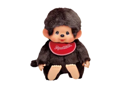 Sekiguchi "Premium Standard" Soft Monchhichi Brown L Size Boy