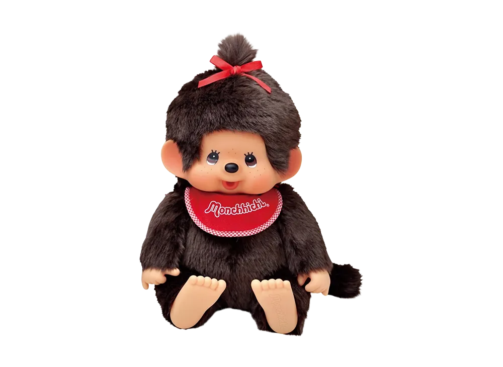 Sekiguchi "Premium Standard" Soft Monchhichi Brown L Size Girl