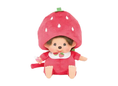 Sekiguchi Monchhichi Strawberry Monchhichi-san S Size Sitting Plush
