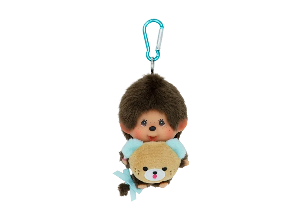 Sekiguchi 45th HAPPY TRIP Monchhichi Kao-deka SS Keychain Boy