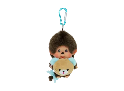 Sekiguchi 45th HAPPY TRIP Monchhichi Kao-deka SS Keychain Boy