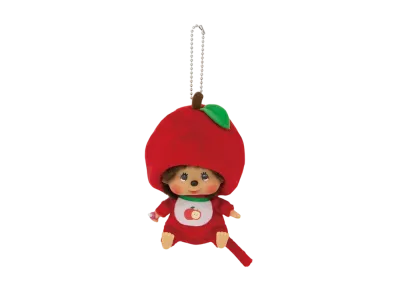 Sekiguchi Apple Monchhichi-san Kao-deka SS Size Keychain