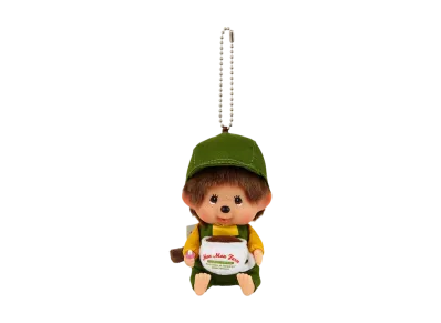 Sekiguchi Mon Mon Farm Coffee Monchhichi Kao-deka SS Keychain Boy