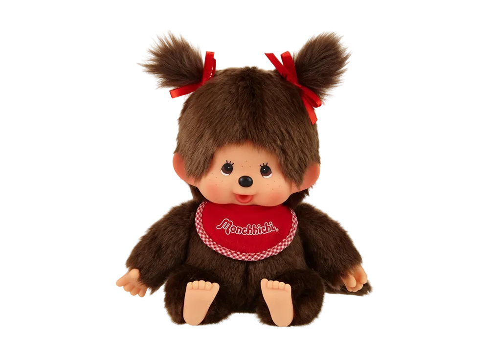 Sekiguchi "Premium Standard" Monchhichi M Brown Girl Sitting