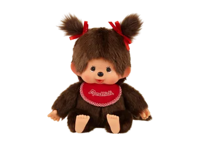 Sekiguchi "Premium Standard" Monchhichi M Brown Girl Sitting