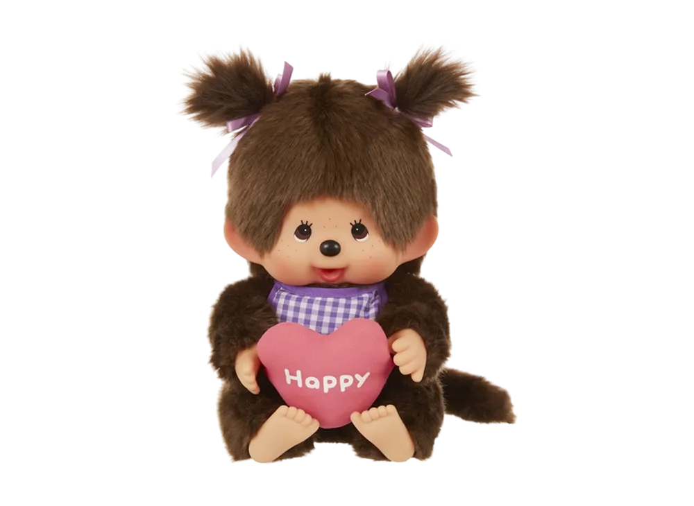 Sekiguchi Sitting Heart Cushion Monchhichi-chan