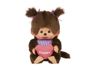 Sekiguchi Sitting Heart Cushion Monchhichi-chan