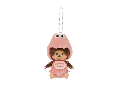Sekiguchi Tanukyun x Monchhichi Kao-deka SS Keychain Shrimp