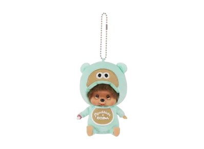 Sekiguchi Tanukyun x Monchhichi Kao-deka SS Keychain Tanukyun