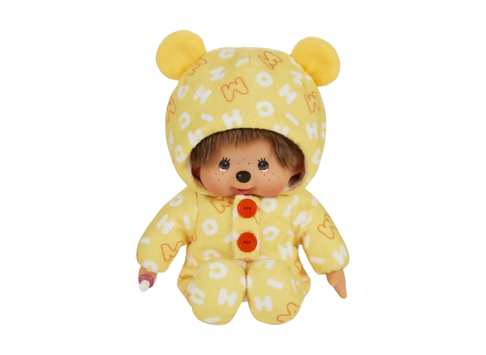 Sekiguchi Print Romper S Monchhichi-kun Yellow