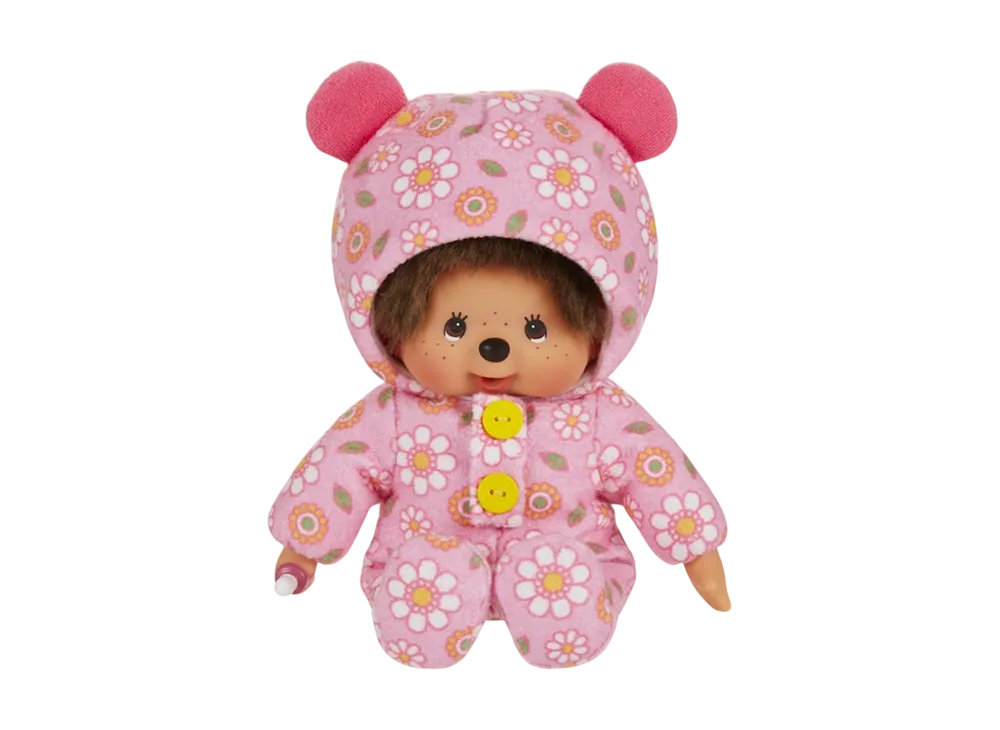 Sekiguchi Print Romper S Monchhichi-chan Pink