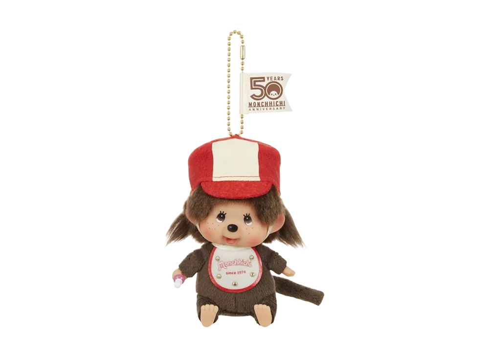 Sekiguchi Let's! Parade Monchhichi Kao-deka SS Keychain Girl