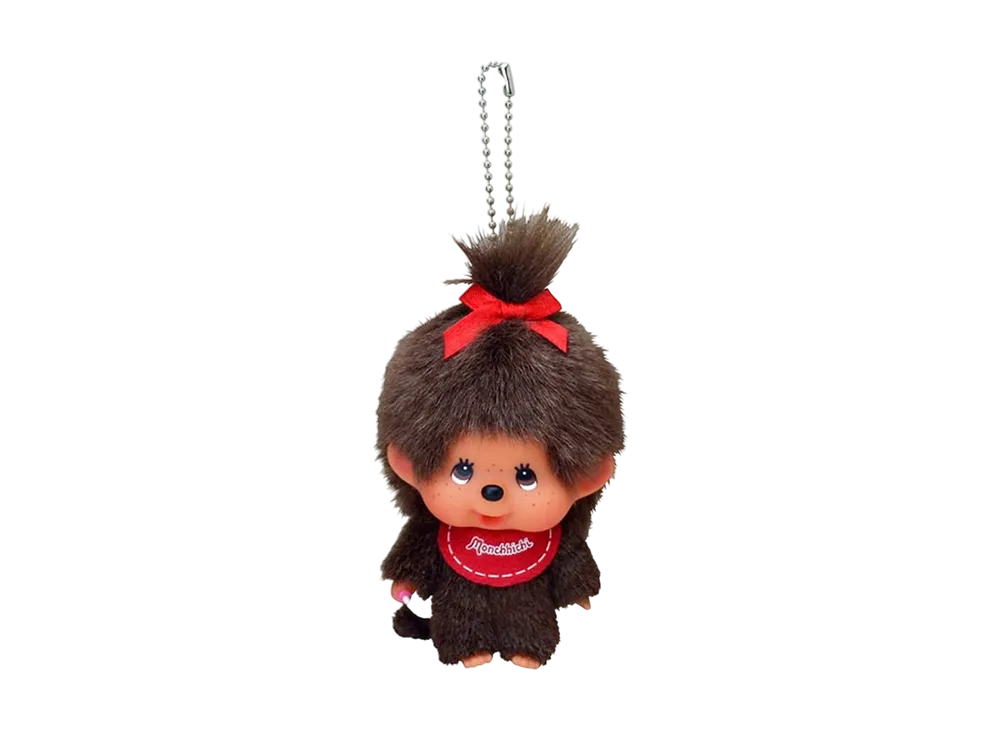 Sekiguchi Kao-deka Monchhichi SS Girl Keychain