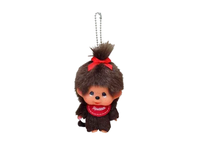 Sekiguchi Kao-deka Monchhichi SS Girl Keychain