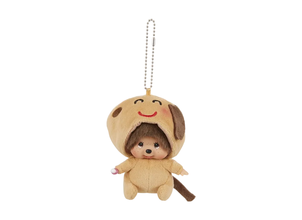 Sekiguchi Irasutoya x Monchhichi Kao-deka SS Keychain Dog