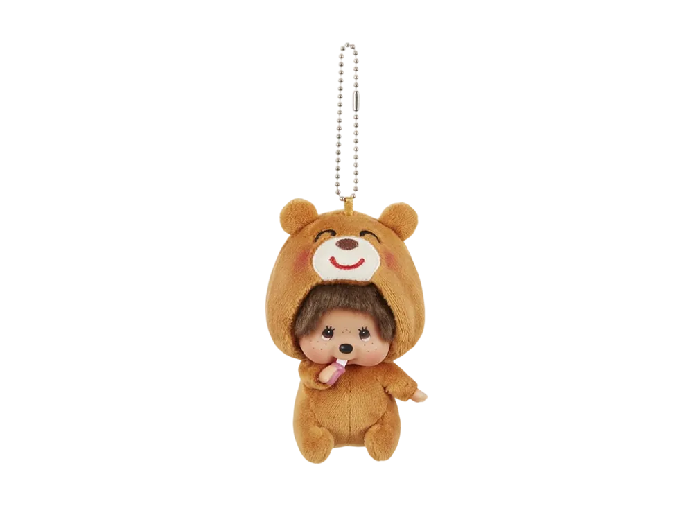 Sekiguchi Irasutoya x Monchhichi Kao-deka SS Keychain Bear