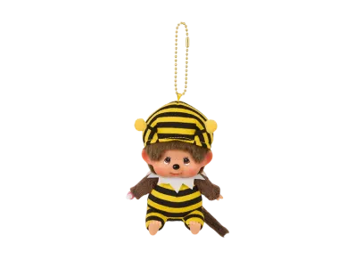 Sekiguchi Monchhichi Kao-deka SS Keychain Honeybee