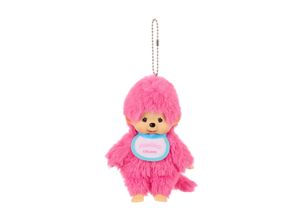 Sekiguchi Monchhichi COLORS Keychain Berry Pink