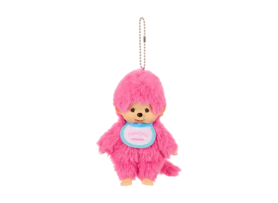 Sekiguchi Monchhichi COLORS Keychain Berry Pink