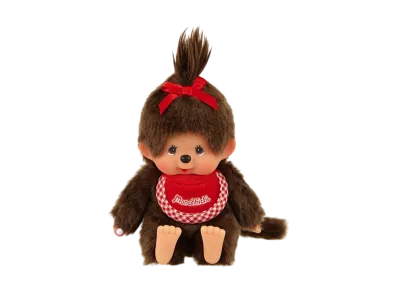 Sekiguchi "Premium Standard" Monchhichi SS Size Brown Girl Sitting