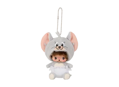 Sekiguchi Tom and Jerry x Monchhichi Tuffy Bebichhichi Kao-deka SS Keychain