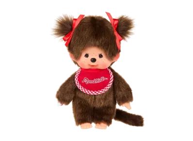 Sekiguchi "Premium Standard" Monchhichi S Size Brown Girl Twin-tail