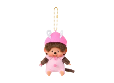 Sekiguchi Monchhichi Kao-deka SS Keychain Butterfly