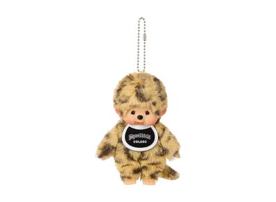 Sekiguchi Monchhichi COLORS Keychain Leopard Print