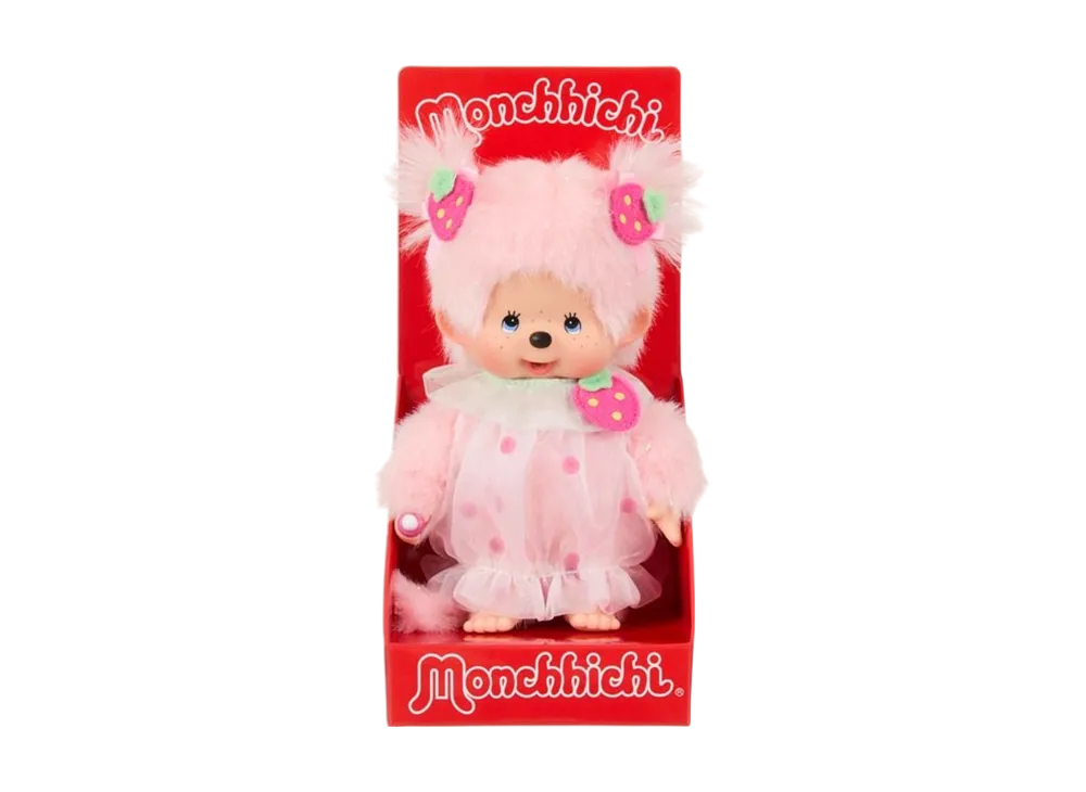 Sekiguchi 20cm Monchhichi Strawberry Heart Girl
