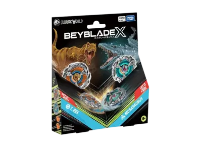 TAKARA TOMY "BEYBLADE X" BX-00 Jurassic World T-Rex/Mosasaurus (B4 Store Exclusive)