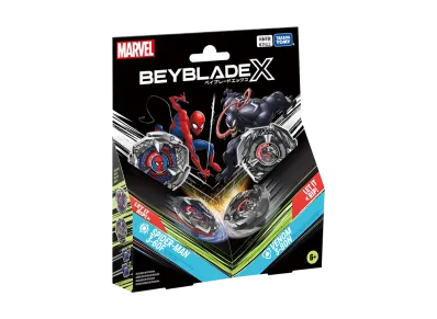 TAKARA TOMY "BEYBLADE X" BX-00 Marvel Spider-Man 3-60F / Venom 3-80N (B4 Store Exclusive)
