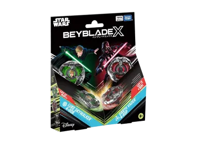 TAKARA TOMY "BEYBLADE X" BX-00 Star Wars Luke Skywalker 4-80B / Darth Vader 4-60P (B4 Store Exclusive)