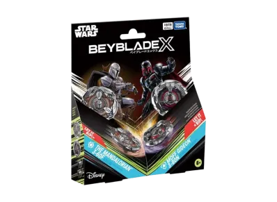 TAKARA TOMY "BEYBLADE X" BX-00 Star Wars Mandalorian 3-60F / Moff Gideon 3-80N (B4 Store Exclusive)