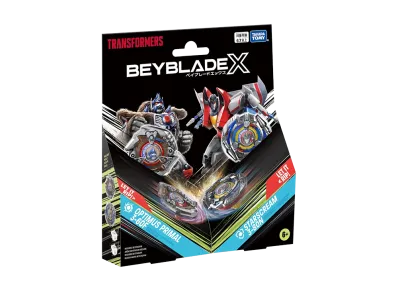 TAKARA TOMY "BEYBLADE X" BX-00 Transformers Optimus Primal 3-60F / Starscream 3-80N
