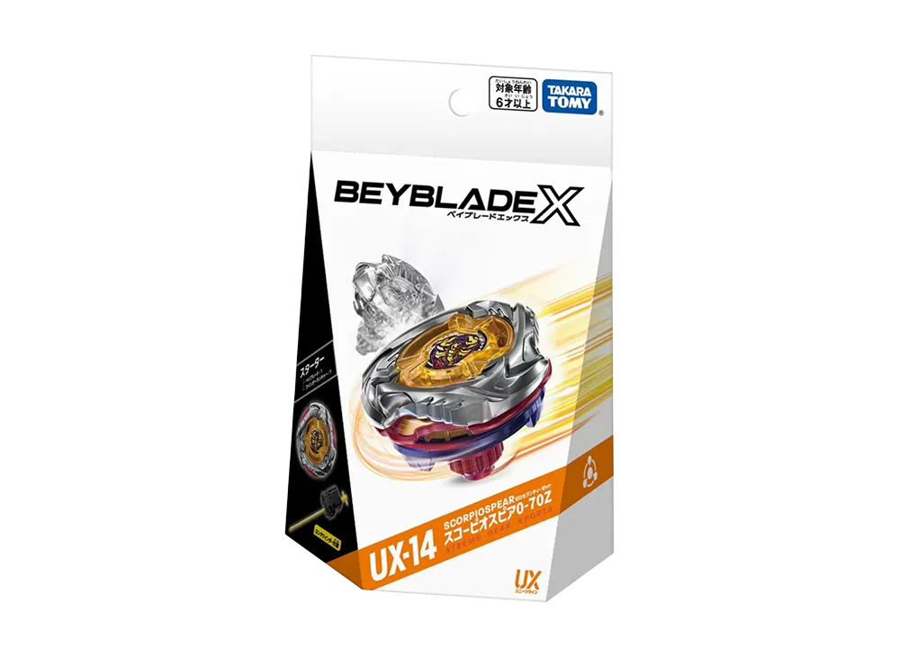 TAKARA TOMY "BEYBLADE X" UX-14 Scorpio Spear 0-70Z