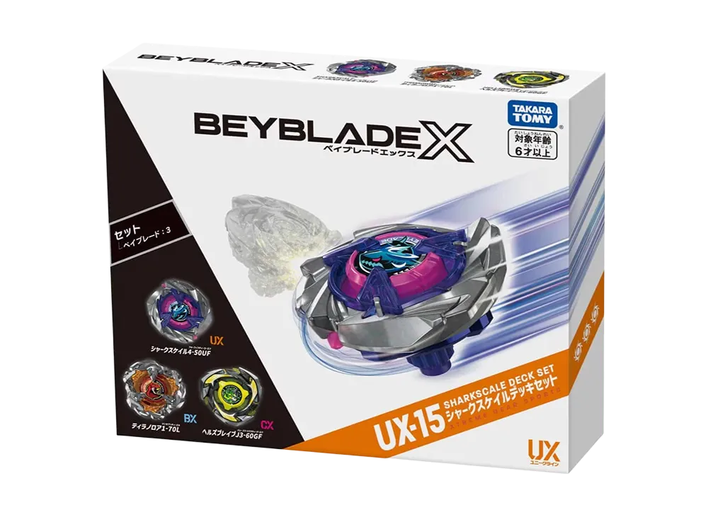 TAKARA TOMY "BEYBLADE X" UX-15 Sharkscale Deck Set - ¥
