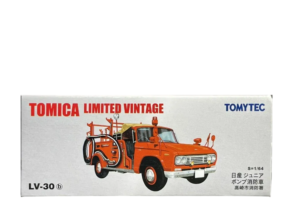 TOMYTEC "TOMICA LIMITED VINTAGE" 1/64 LV-30b Nissan Junior Pump Fire Engine
