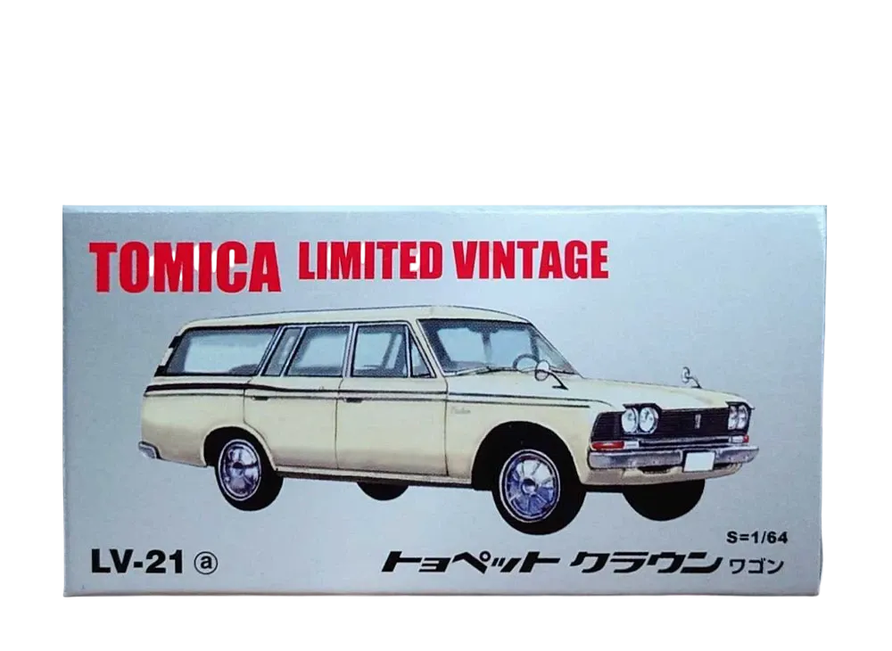 TOMYTEC "TOMICA LIMITED VINTAGE" 1/64 LV-21a Toyopet Crown Wagon - ¥
