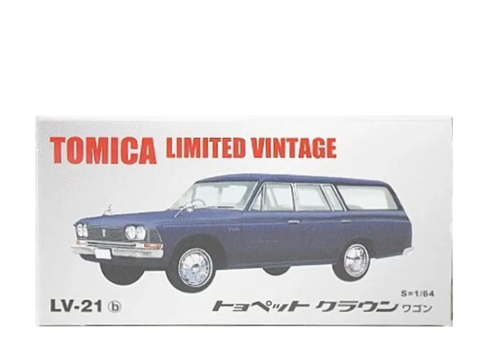 TOMYTEC "TOMICA LIMITED VINTAGE" 1/64 LV-21b Toyopet Crown Wagon - ¥